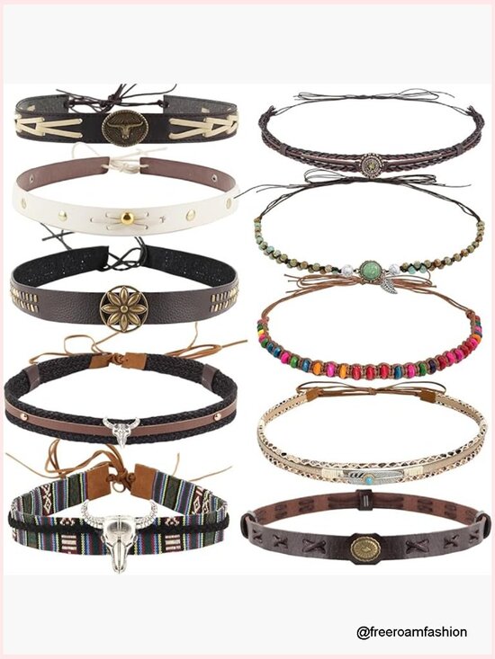 10 Pcs Leather Hatbands for Western, Straw, Fedora Hats main image 4